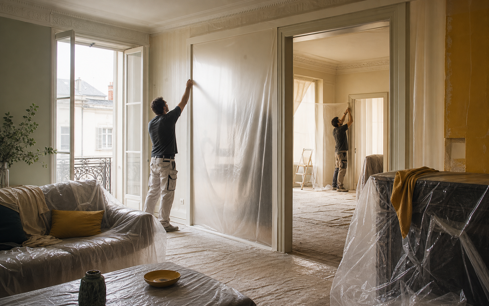 Cuisine temporaire pendant les travaux
